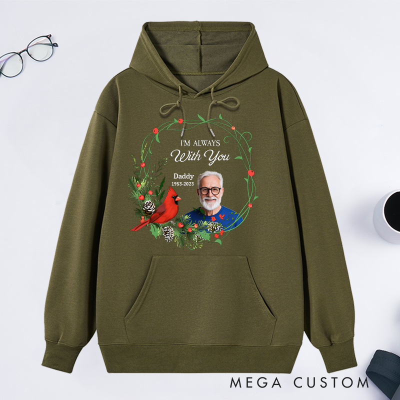 Personalized Memorial Photo Hoodie Custom Remembrance Hoodie in Loving Memory Gift Christmas Memorial Sweatshirt with Picture