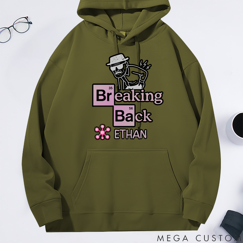 Personalized Classic Hoodie Funny Back Pain Graphic Tee