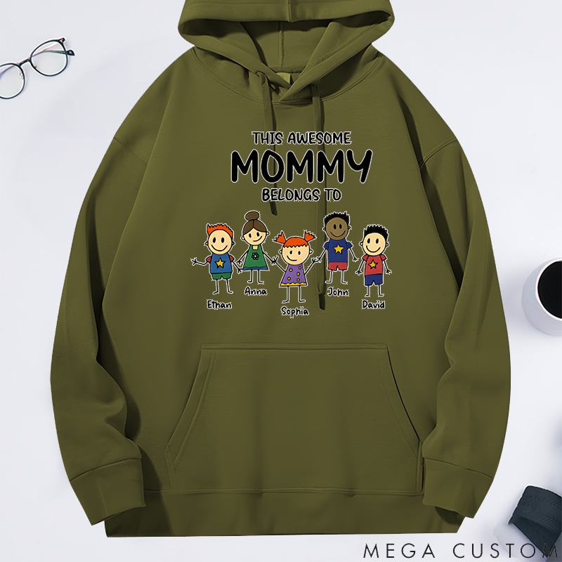 Personalized Family Hoodie This Awesome Belongs Theme Family Gift