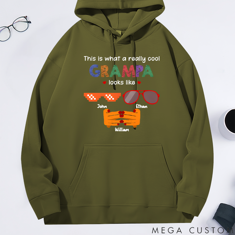 Personalized Classic Hoodie Really Cool Dad Looks Like