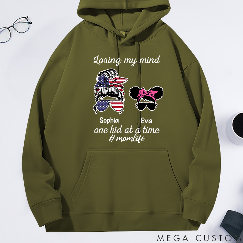 Personalized Classic Hoodie Losing My Mind One Kid at a Time