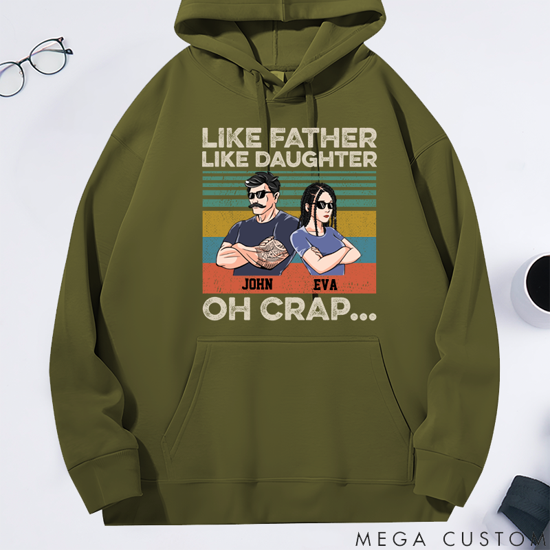 Personalized Classic Hoodie Like Father Like Daughter Theme