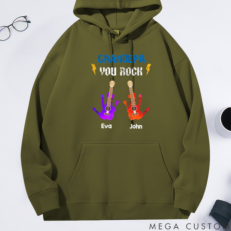 Personalized Classic Hoodie Guitar Family You Rock Theme