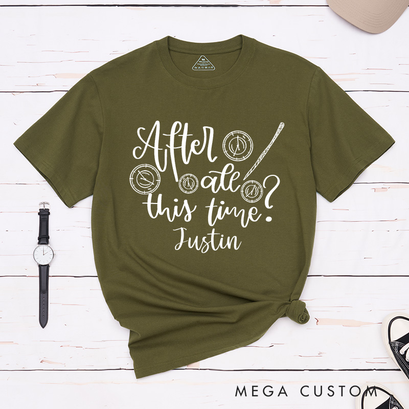 Personalized Couple After All This Time and Always Matching T-Shirt Valentine's Day T-Shirt for Husband Wife Boyfriend Girlfriend for Hubby Wifey