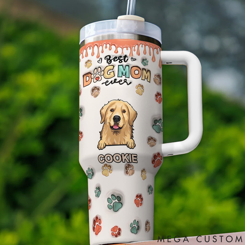 Personalized Dog Lover My Kids have Paws 40oz Tumbler
