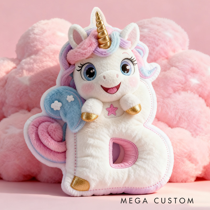 Personalized Unicorn Pillow with Colorful Mane and Magical Design for Whimsical Decor and Enchanting Holiday Gifts Graphic 3D Print Pillow