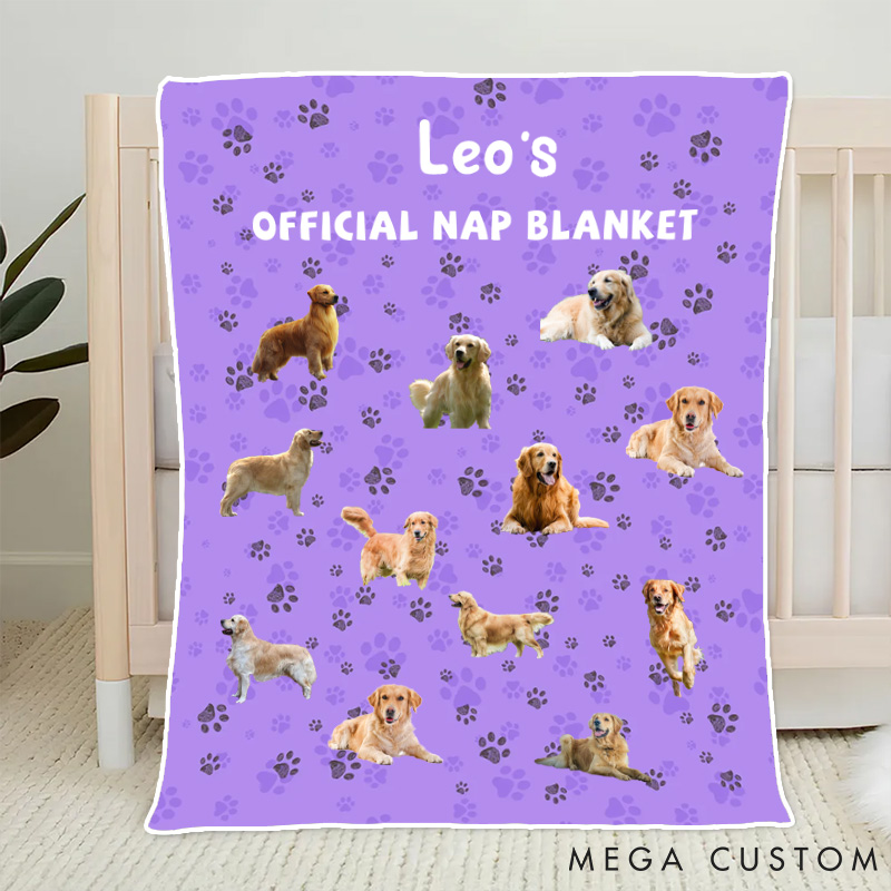 Personalized Pet Lover Custom Photo Official Throw Blanket