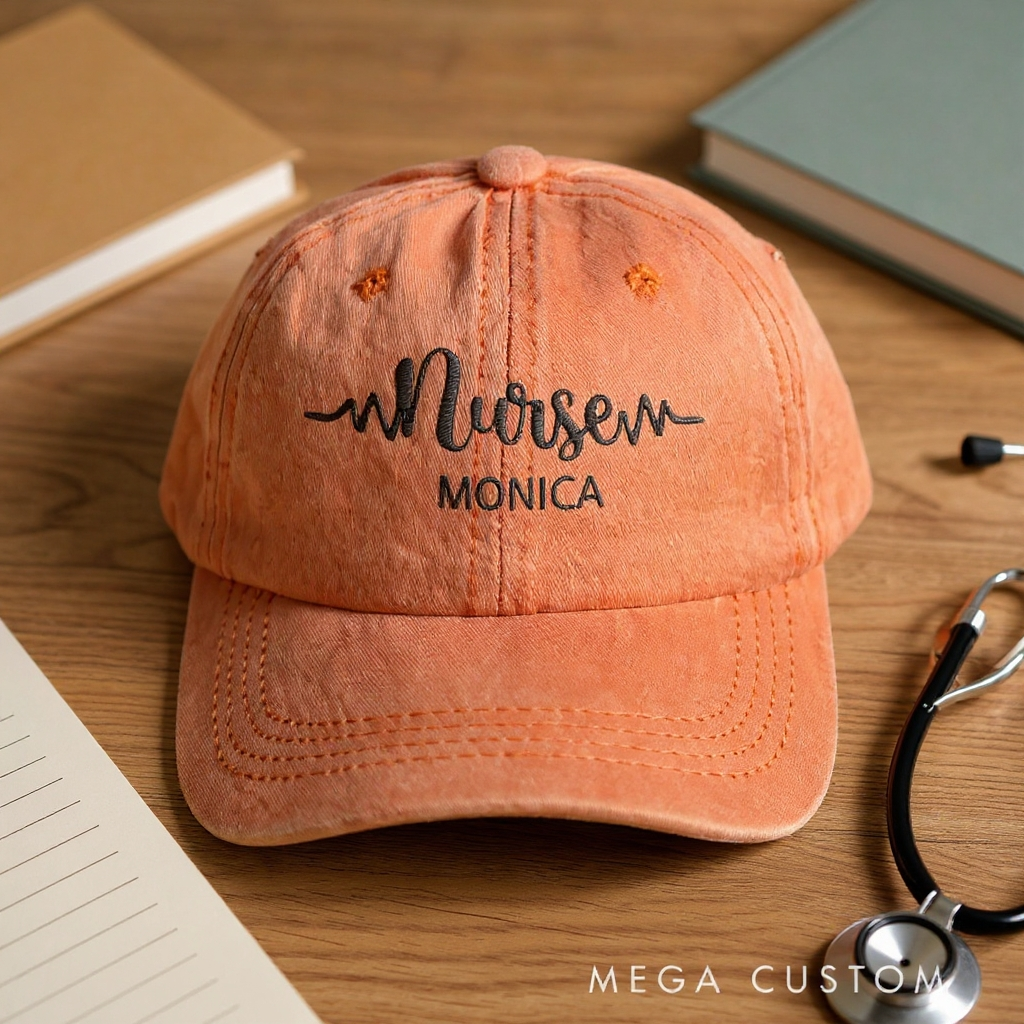Personalized Caps for Nurse Embroidered Baseball Cap Medical Worker Hat Custom Nurse Gift Nurse Appreciation Hat
