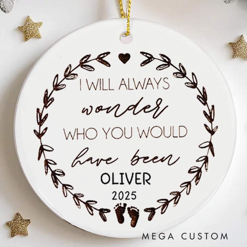 Personalized Miscarriage Christmas Ornament Custom Baby Loss Ornament Sympathy Baby Gift Stillborn Memorial Gift Infant Loss Keepsake