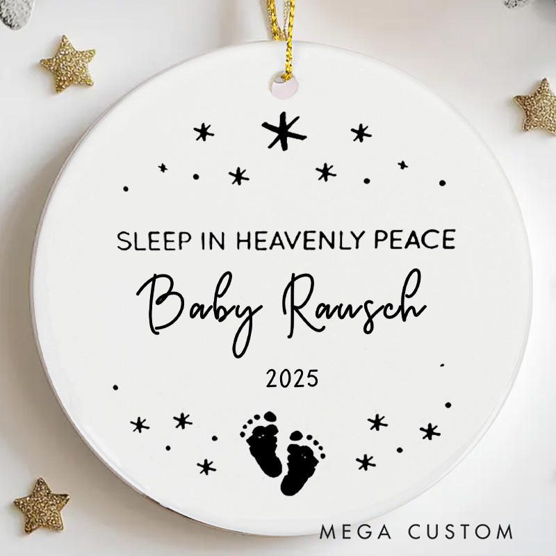 Personalized Angel Baby Ornament Miscarriage Remembrance Ornament Infant Loss Ornament Stillborn Baby Memorial Ornament Pregnancy Loss Gift