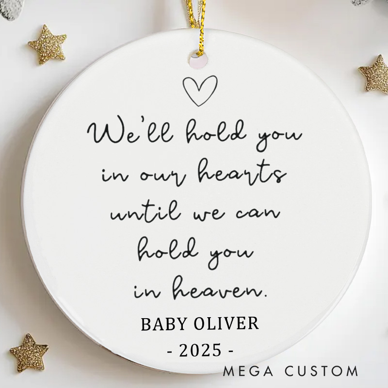 Personalized Miscarriage Memorial Ornament Baby Loss Ornament Custom Infant Loss Gift Remembrance Gift for Stillborn Baby