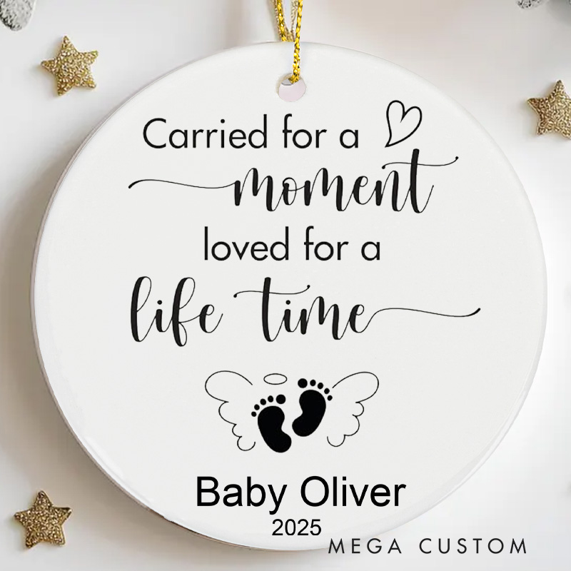 Personalized Miscarriage Ornament Memorial Gift Infant Loss Miscarriage Present for Mothers Baby Sympathy Gift Christmas Ornaments