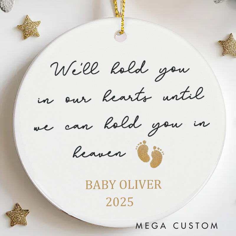 Personalized Miscarriage Ornament Loss of Baby Sympathy Gifts Baby Memorial Gifts Pregnancy Baby Loss Gifts Ceramic Memorial Ornament