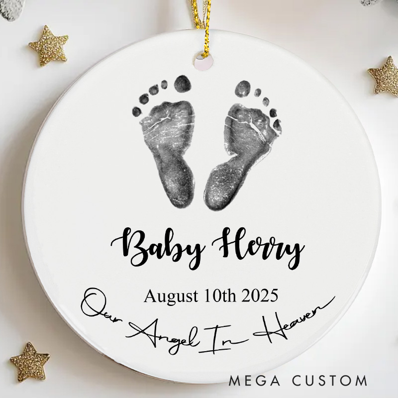 Personalized Infant Loss Memorial Ornament Custom Baby Memorial Gift Baby Miscarriage Gift in Memory of Child Angel Baby Sympathy