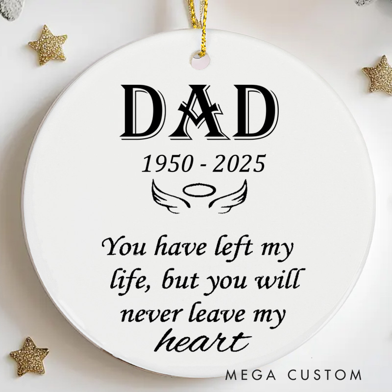 Personalized Memorial Ornament for Loss of Loved One Bereavement Memorial Keepsake in Loving Memory Gifts Ceramic Christmas Ornaments