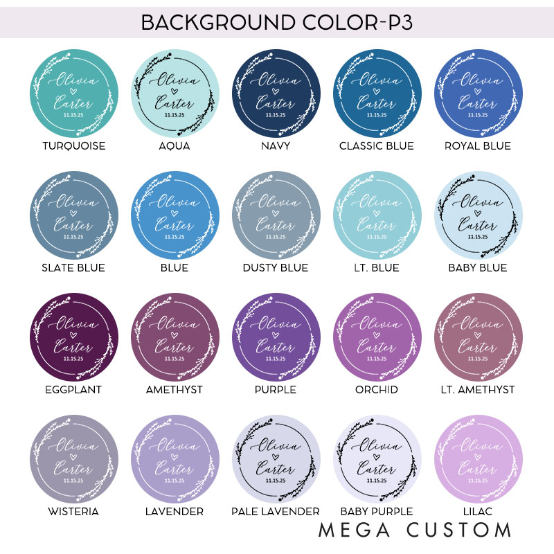 Personalized Couple Wedding Floral Wreath 1.5" Stickers with Name Newlyweds Thank You Stickers Party Favors Label Tags Candle Bridal Shower Favors