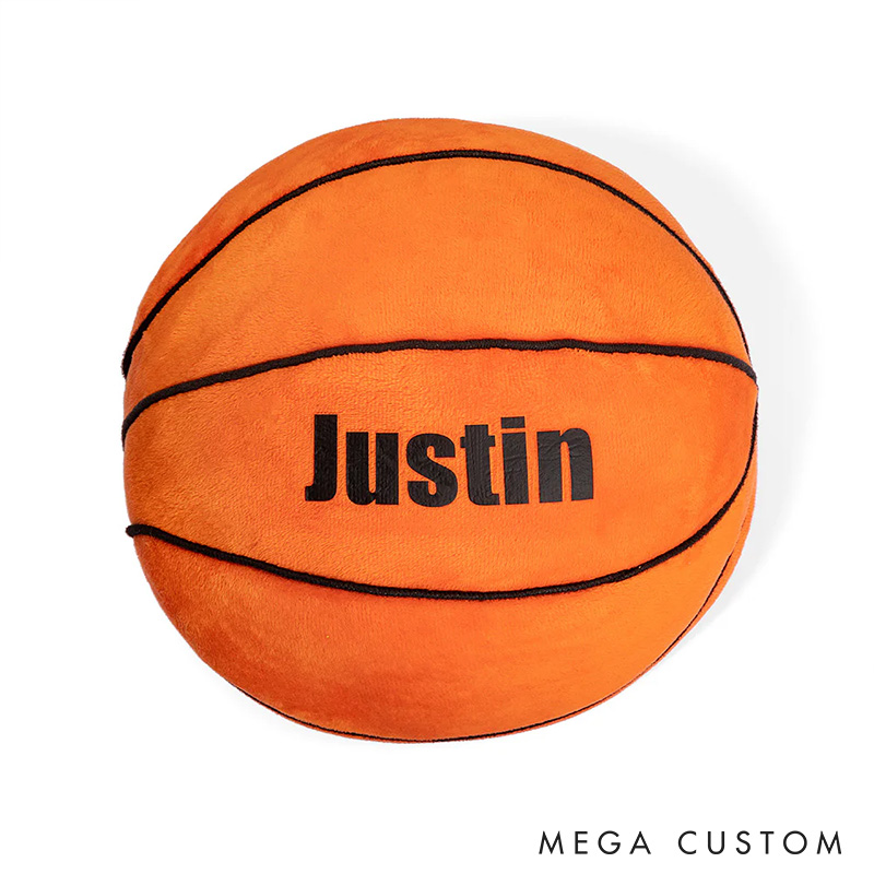 Personalized Sports Throw Pillow with Custom Name and Number for Fans