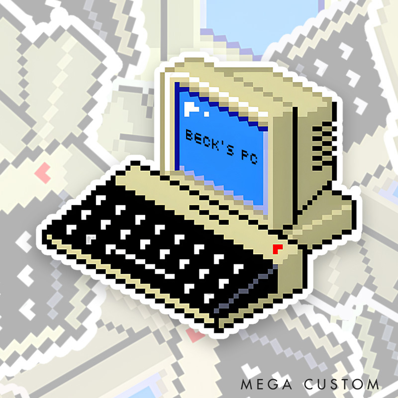 Personalized Computer Lover Sticker Programmer Computer Technology Lover Sticker Gift for Nerd Geek 