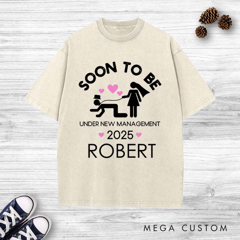 Personalized Soon To Be Husband T-Shirt Funny Wedding Designed Shirt for Groom Wedding Party Favors Shirt for Men Stag Gift Tees for Him