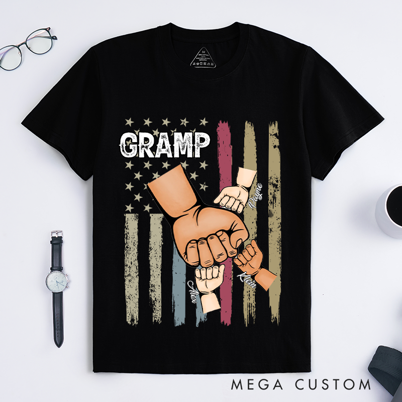 Personalized Dad Grandpa and Kids Classic T-Shirt Loving Gift for Daddy