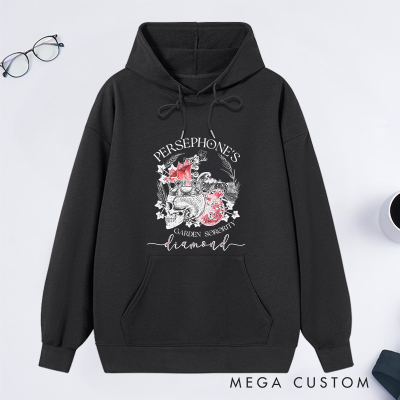 Personalized Persephone's Garden Classic Hoodies Garden Sorority Hoodies with Name Plant Lover Gift Gardening Lover Gift for Gardener Gift