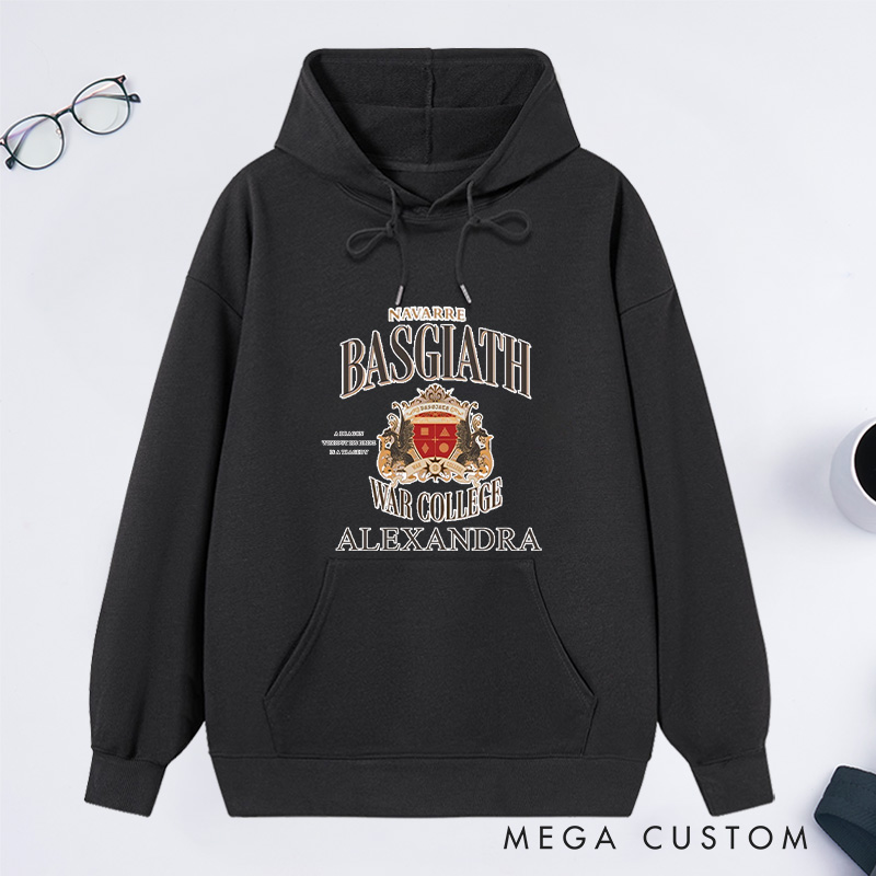 Personalized Basgiath War College Classic Hoodies Custom Book Lover Hoodies with Name Reading Hoodies Librarian Gift Book Lover Gift
