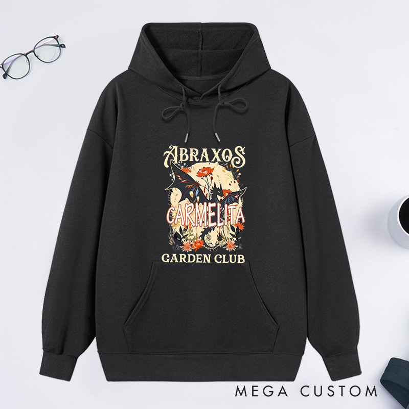 Personalized Garden Club Classic Hoodies Custom Fantasy Book Lover Hoodies with Name Plant Lover Gift Gardening Gift Book Lover Gift