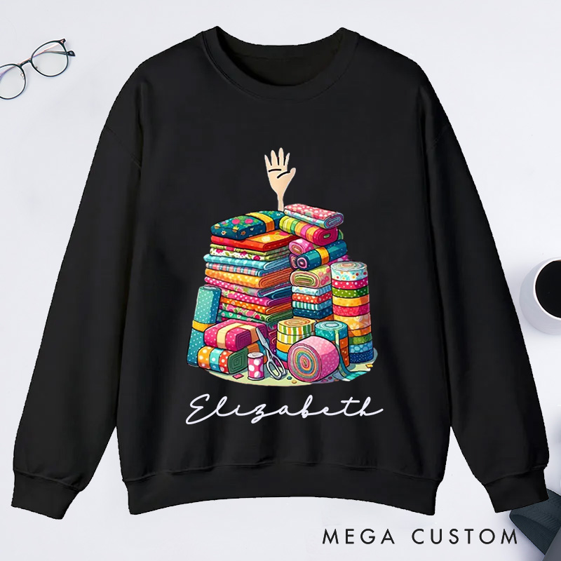 Personalized I'm Ok Classic Sweatshirts Sewing Lover Shirt Funny Sewing Shirt Quilting Gift For Quilter Quilting Lovers 