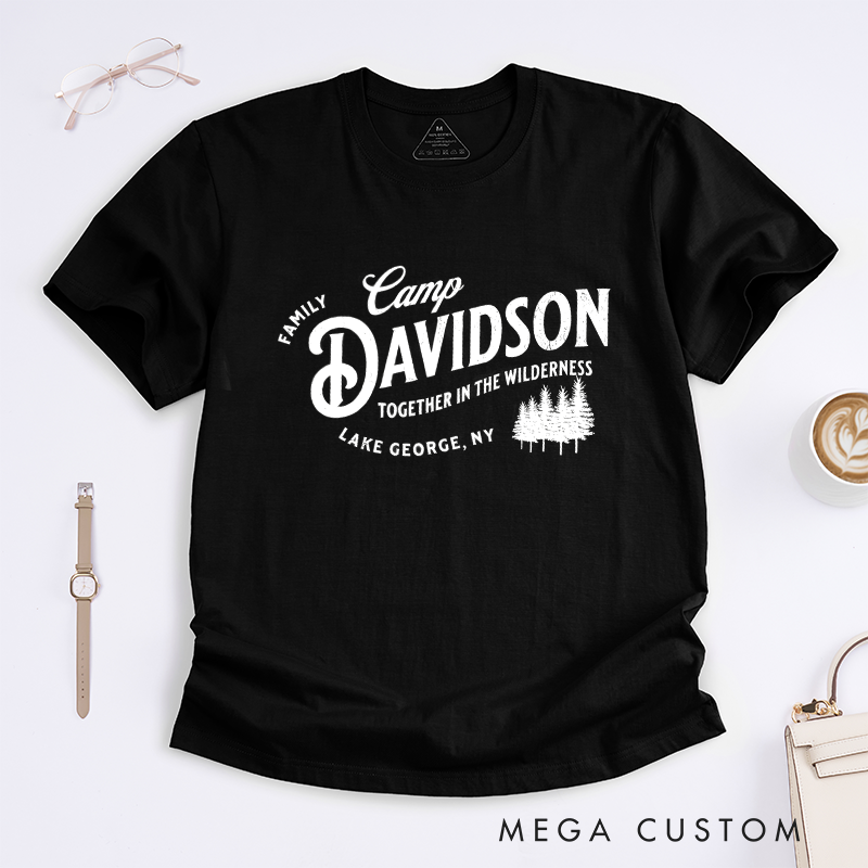 Personalized Family Camping Reunion Tees and Lake Life Cabin Crew Gifts Classic T-Shirt