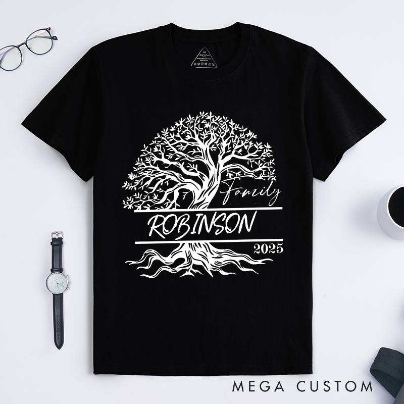 Personalized Custom Family Reunion Matching T-Shirts Family Tree Classic T-shirt