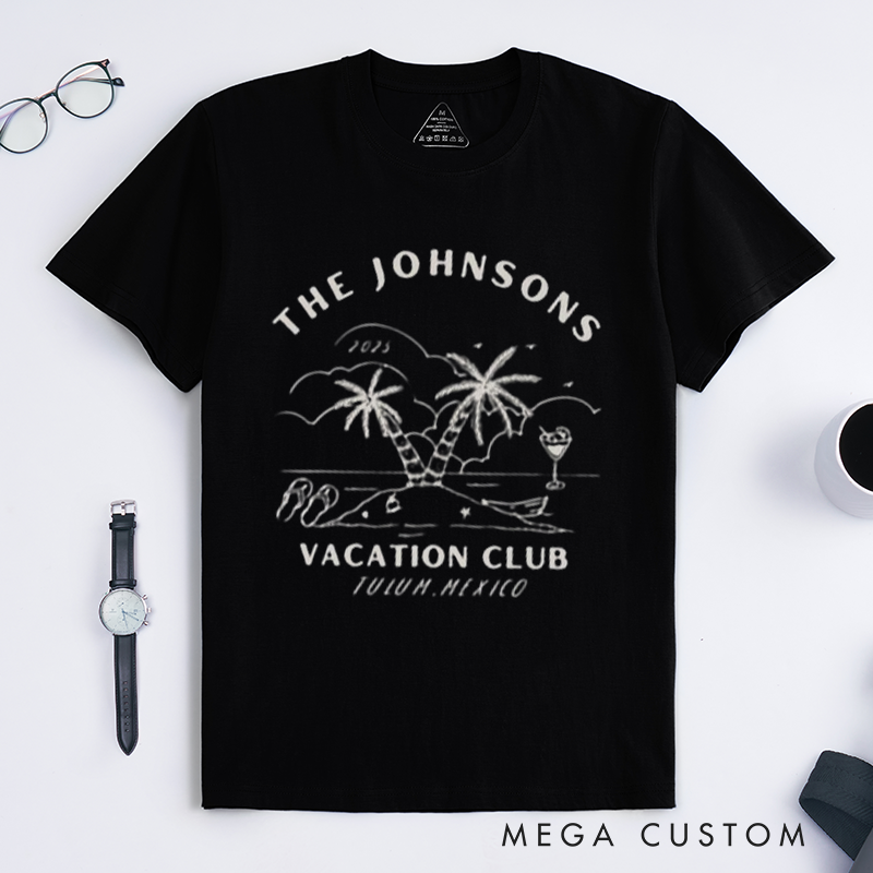 Personalized Comfort Colors Family Vacation Shirts and Beach Trip Summer Reunion Classic T-shirt