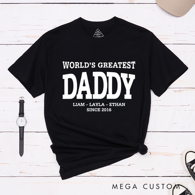 Personalized a Gift World's Greatest Dad Matching Outfit