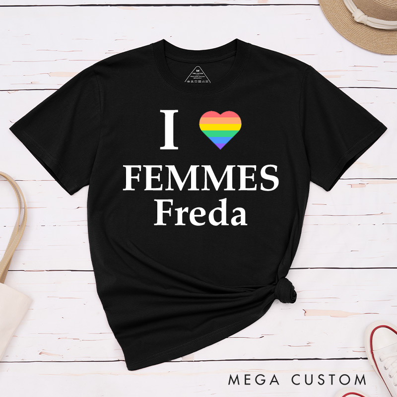 Personalized LGBTQA+ Couple T-Shirts LGBTQ Lesbian Gay Matching Shirt for Her Him Pride Month LGBTQ Couple Tee