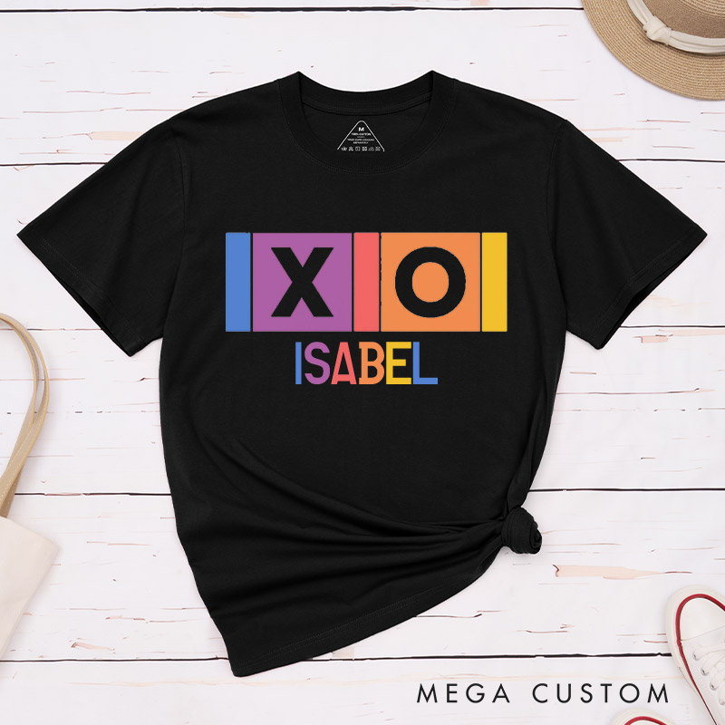 Personalized XOXO Love Matching Couple T-Shirts LGBTQA+ Couple Matching Shirt for Lesbian Gay LGBTQ XOXO Tee for Her Him