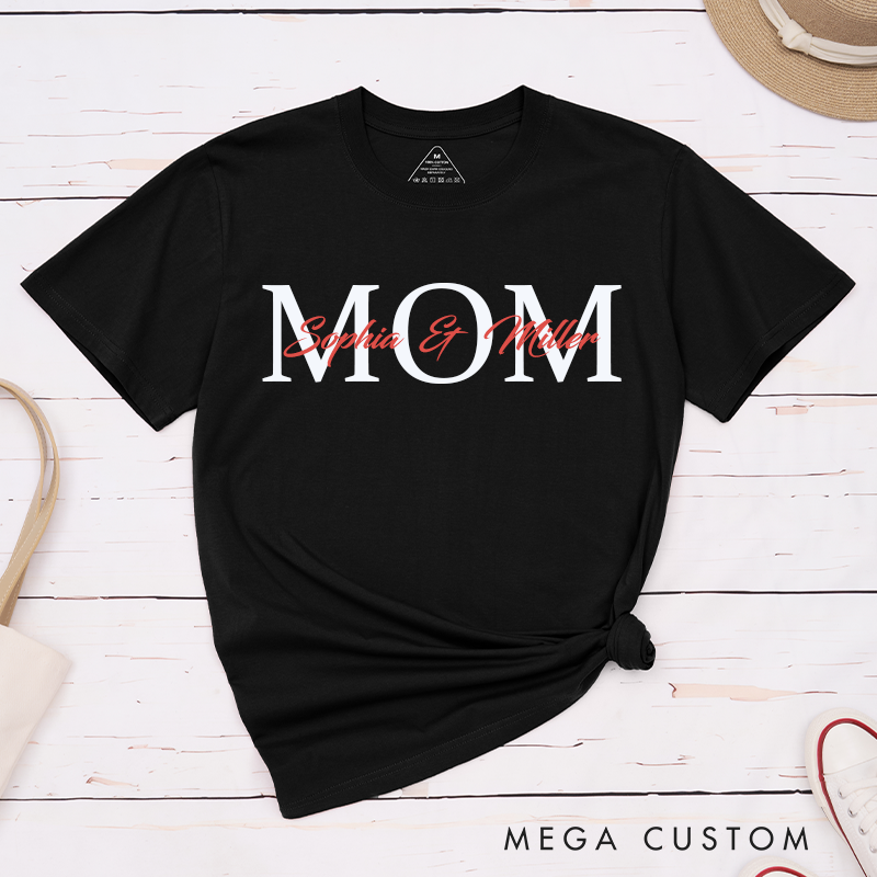 Personalized a Gift for My Mother Font Overlap Design Classic T-shirt