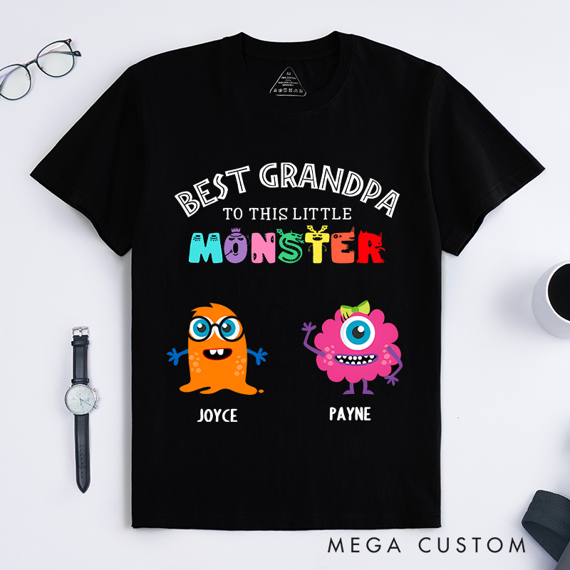 Personalized Best Daddy Grandpa to these Little Monsters Classic T-Shirt