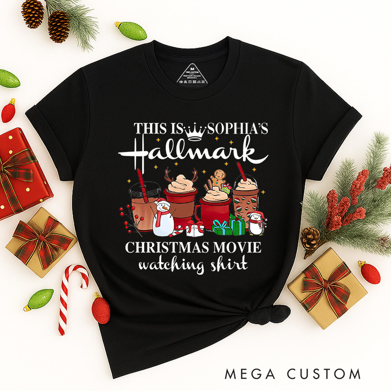 Personalized I'm Watching Christmas Movies Classic T-Shirts Christmas Film Tshirt Movie Holiday Shirt
