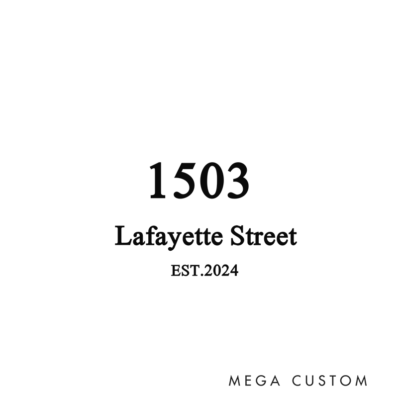 Personalized Housewarming Stamp Custom Address Design House Number Street Name and Established Year Theme Decorative Stamp for New Homeowners Crafting