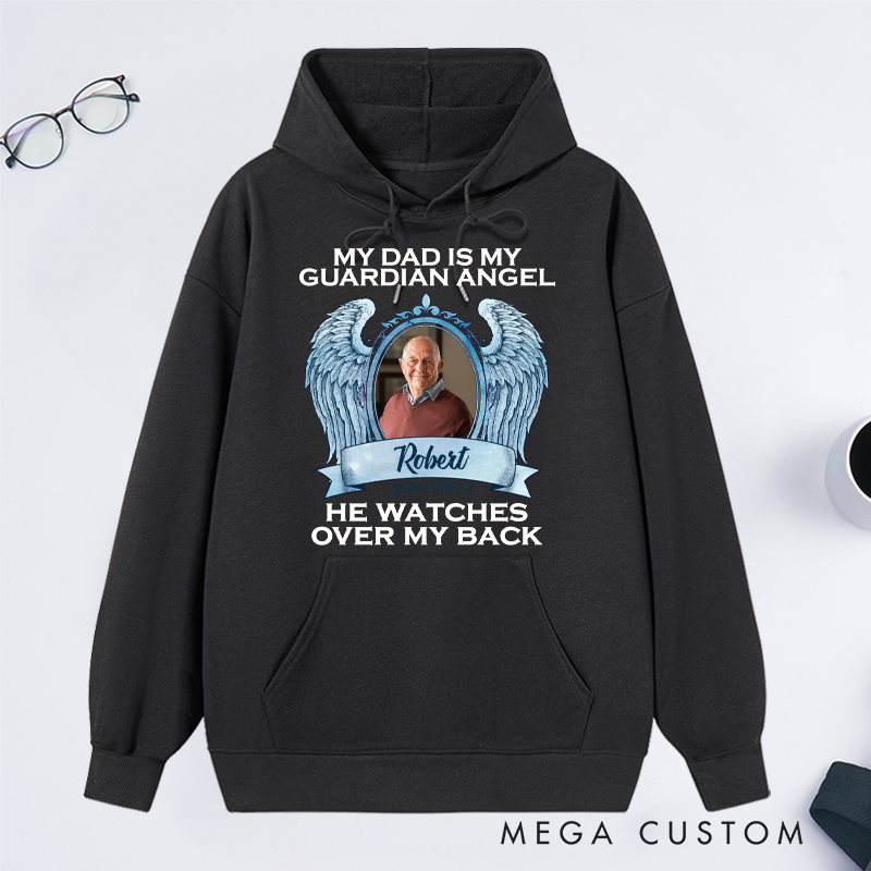 Personalized in Loving Memory Hoodie Rest in Peace Heaven Hoodie Custom Photo Hoodie My XX Is My Guardian Angel Sweatshirt 