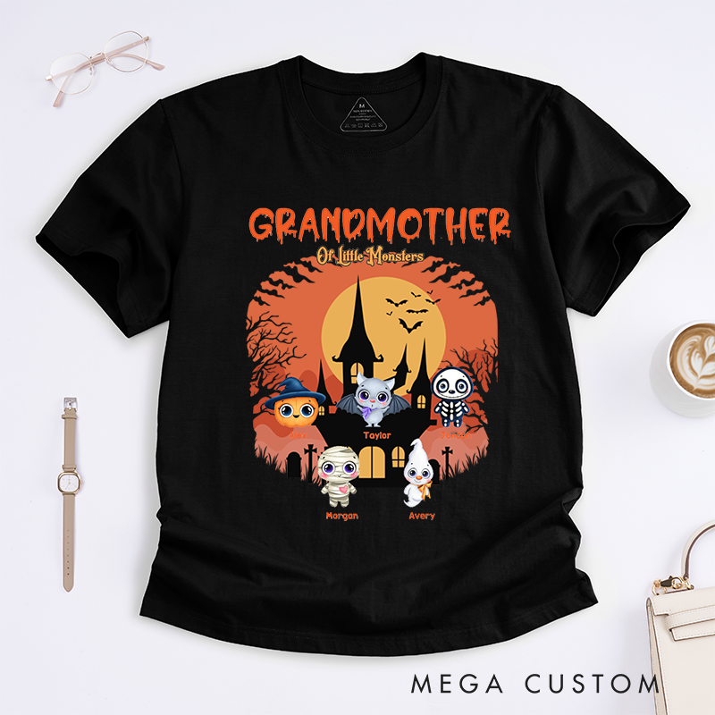 Personalized Grandma of little Monsters Classic T-shirt Halloween Gift Gift for Grandma