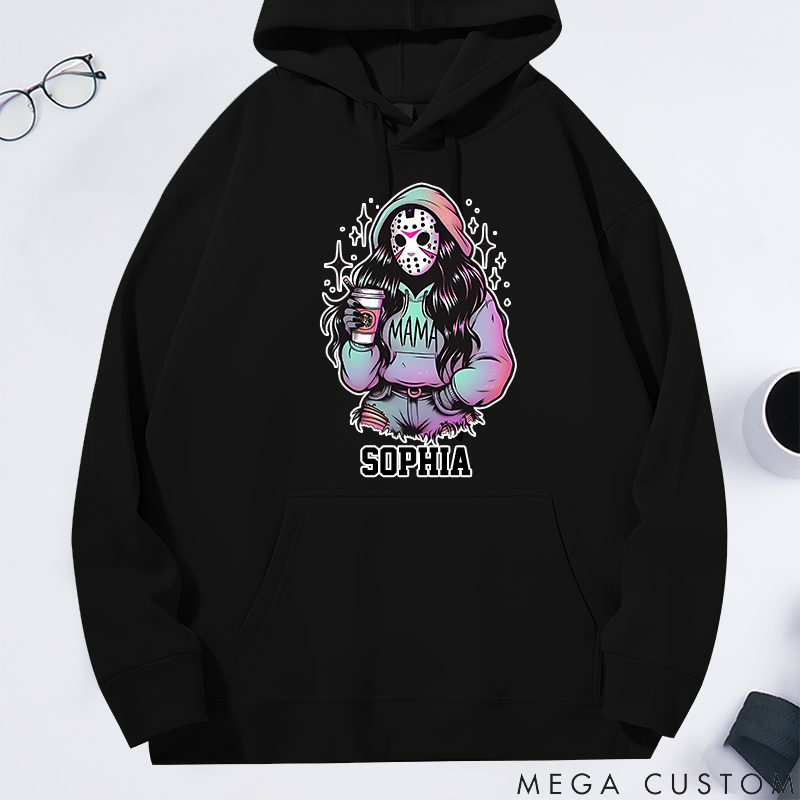 Personalized Classic Hoodie Trendy Custom Spooky Killer Mama Theme