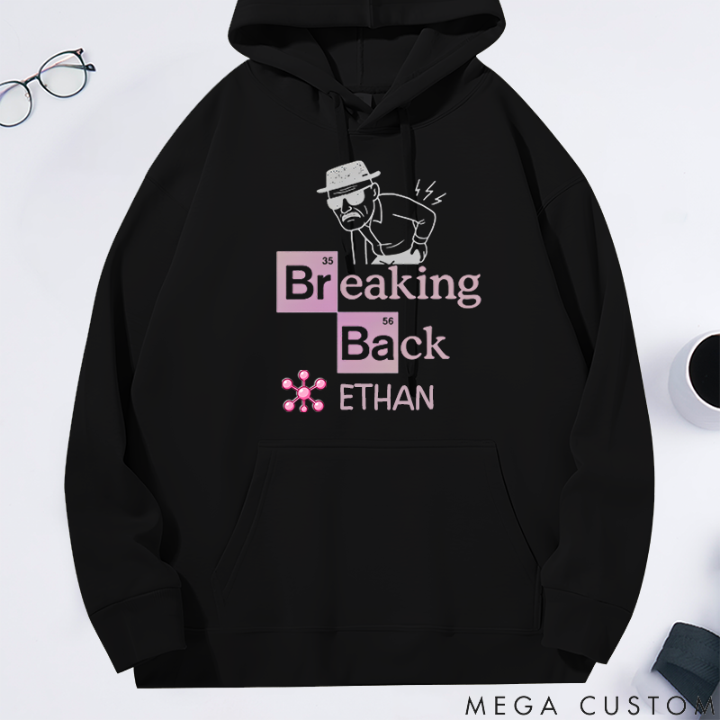 Personalized Classic Hoodie Funny Back Pain Graphic Tee
