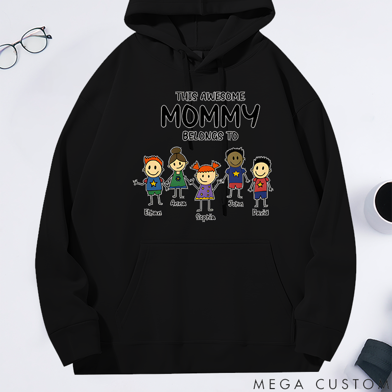Personalized Family Hoodie This Awesome Belongs Theme Family Gift