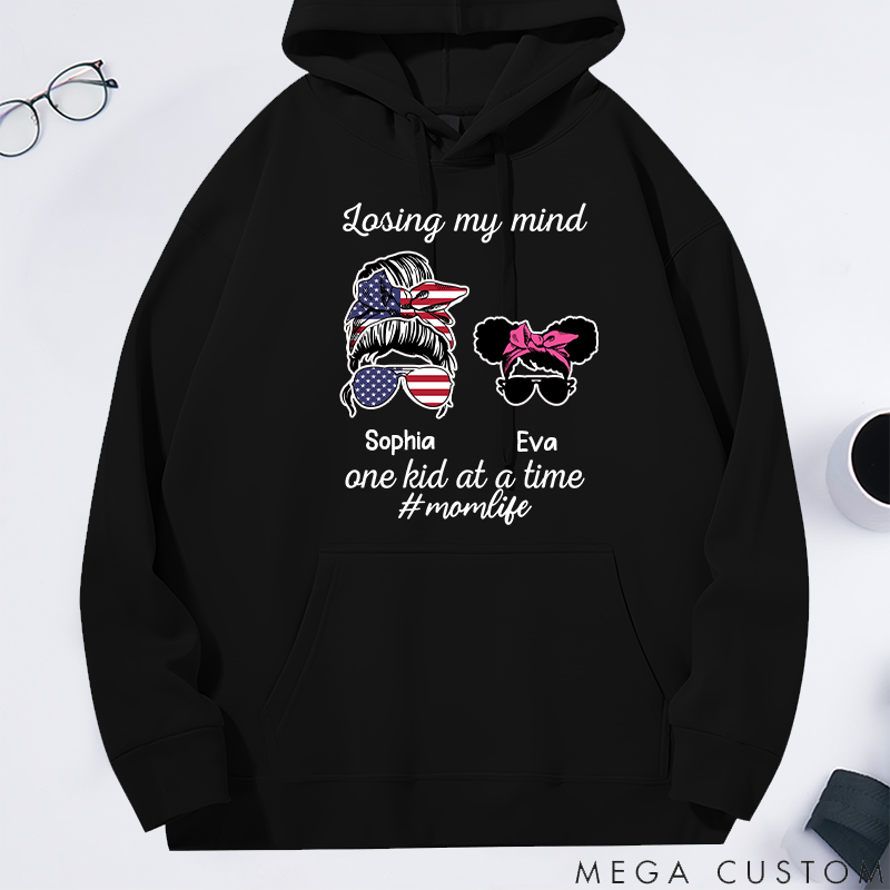 Personalized Classic Hoodie Losing My Mind One Kid at a Time