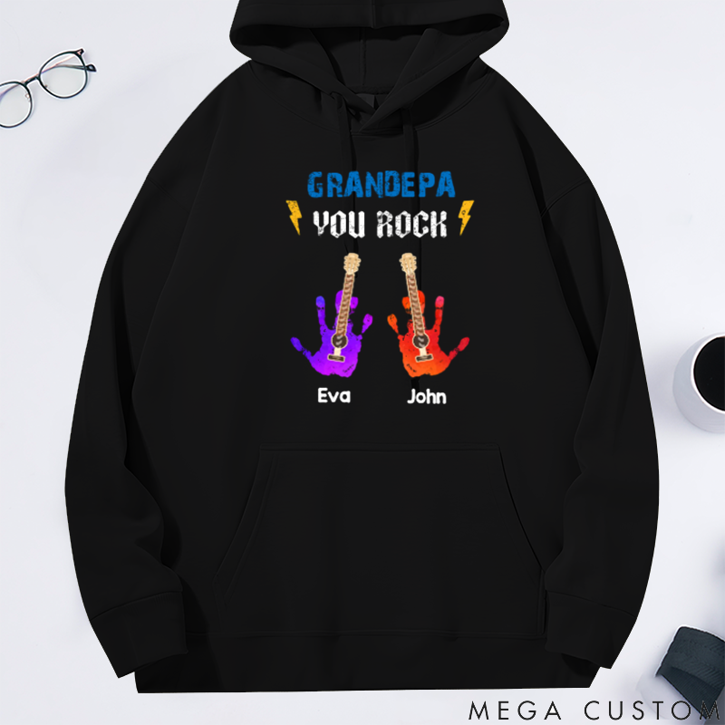 Personalized Classic Hoodie Guitar Family You Rock Theme