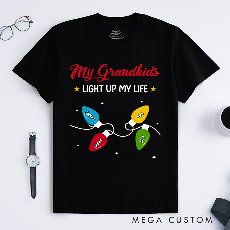 Personalized the Light of Grandma Life Classic T-Shirt Christmas Gift for Mom Grandma