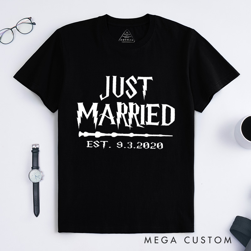 Personalized Groom Wedding T-Shirt Bride And Groom Wedding Anniversary T-Shirt Anniversary Gift For Him Groom Shirts