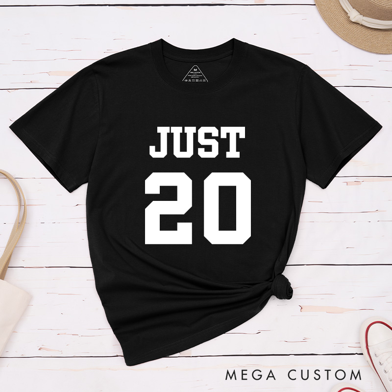 Personalized Bold Sports-Inspired Just Married Matching Wedding Couple Classic T-Shirt