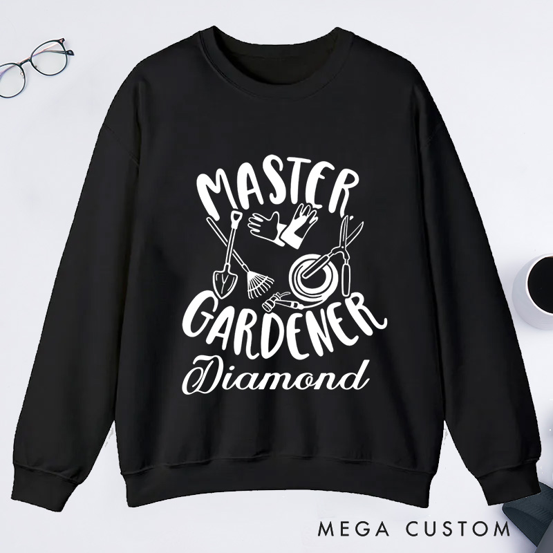 Personalized Master Gardener Classic Sweatshirts Gardener Sweatshirt with Name Plant Lover Gift Gardening Lover Gift Gardener Gift