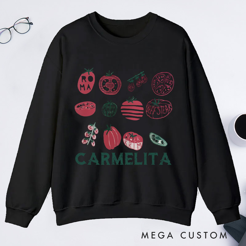 Personalized Grandma's Garden Classic Sweatshirts Mama's Garden Sweatshirt with Name Plant Lover Gift Gardening Gift Gardener Mother's Day Gift